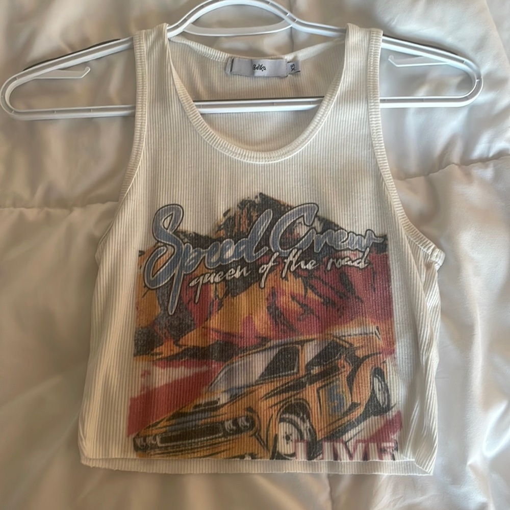 graphic tank top